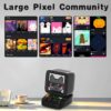 Divoom Ditoopro Retro Pixel Art Speaker with RGB Lights, App Controlled Bluetooth Computer Speaker, Cool Tech Gadget for PC Gaming Room Setup, Black