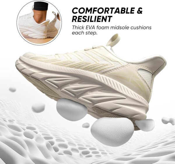 Women's Slip On Walking Shoes Running Comfortable Tennis Breathable Non Slip Athletic Gym Workout Cross Training Fashion Sneakers