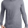 Hanes Men's Originals Long Sleeve T-Shirt, Lightweight Tri-Blend Jersey Tee for Men, Available in Tall