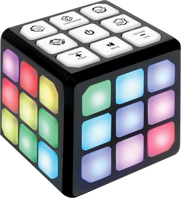 Winning Fingers Flashing Cube - Electronic Memory and Brain Game - 4-in-1 Handheld STEM Toys for Girls and Boys Ages 6-12 - Fun Family Game and Educational Gifts for Kids