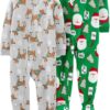 Simple Joys by Carter's Kids' Holiday Loose-fit Flame Resistant Fleece Footed Pajamas