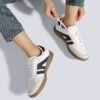 LUCKY STEP Women Classic Retro Gum Sole Fashion Sneakers Casual Tennis Skate Shoe Genuine Leather Walking Footwear Anti Slip Trainers