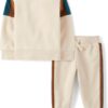 The Children's Place Baby Boys' Sweatshirt and Sweatpant 2 Piece Outfit