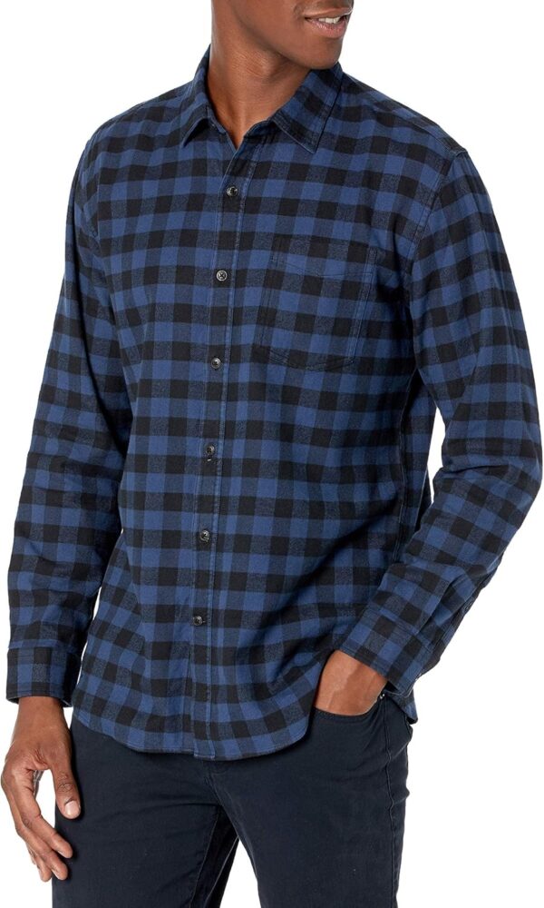 Amazon Essentials Men's Long-Sleeve Flannel Shirt (Available in Big & Tall)