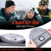 Valentines Day Gifts for Him, Unisex Beanie Hat with Light, Valentines Day Gifts, Rechargeable Headlight Cap, Valentines Day Gifts for Her, Gifts for Men, Cool Gadget Gifts for Women, Grey