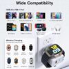 2024 Upgraded for Apple Watch Charger, 20W Dual Port USB C Wall Charger Plug Fast Charging Block for iPhone, Travel Charger Compatible with Apple Watch iPhone AirPods iPad