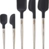 All-Clad Specialty Silicone Kitchen Gadgets 5 Piece Set, Spatulas Kitchen Tools, Kitchen Hacks Black