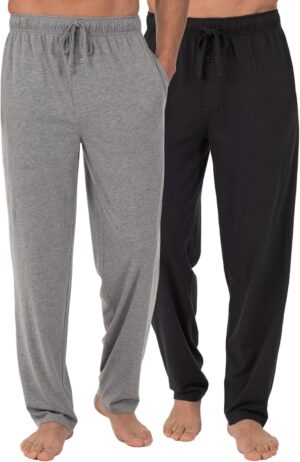 Fruit of the Loom Men's Extended Sizes Jersey Knit Sleep Pajama Lounge Pant (1 & 2 Packs)