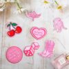 8 Pcs Scented Hanging Oil Car Freshener Preppy Air Car Freshener Ornaments Pink Car Air Freshener Slice Essential Pendant Scented Diffuser for Car Interior Accessories Home Valentine Gift(Cherry)