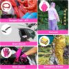 Roadside Emergency Car kit for Vehicles, with 4 in 1 Inflatable Car Vacuum Cleaner, Pink Jumper Cables, First Aid Kit, Tow Rope, Vehicle Road Trip Must Haves Pink Accessories for Women