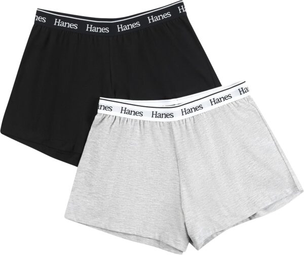 Hanes Women's Originals Comfywear Sleep Shorts (2 Pack)