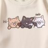 SOLY HUX Girl's Cute Graphic Crew Neck Sweatshirt Long Sleeve Pullover Tops T Shirt