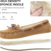 Vonair Women's Moccasin Slippers Micro Suede Warm Faux Fur Pile Lined Lace-Up Cozy Bow Indoor & Outdoor Moccasins Slip On Loafers Shoes for Women