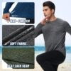 3 Pack Long Sleeve Shirts for Men - Dry Fit Moisture Wicking UV Sun Protection T-Shirts for Fishing Workout Athletic