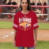 Football Shirts for Women Oversized: Game Day Football Season Football Lovers Fans Short Sleeve Graphic Tee Top