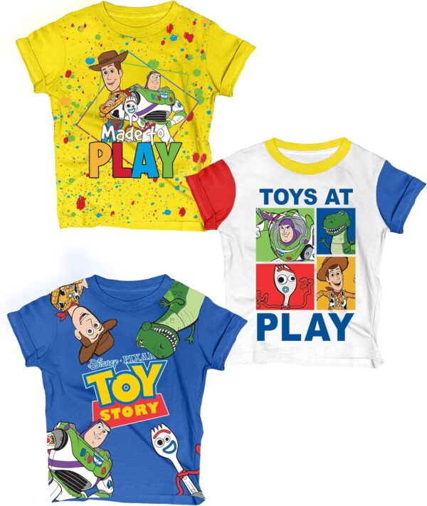 Toy Story Pixar T-Shirt (Sets) Woody Buzz Lightyear Jessie Rex Hamm MrPotato Forky Slinky Dog Toddler/Birthday Kids Clothes