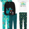 Simple Joys by Carter's Boys' 6-Piece Snug Fit Cotton Pajama Set