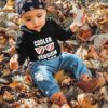 YALLET Toddler Baby Boy Clothes, Long Sleeve Letter Hoodies Top+Ripped Denim Pants 2pcs Fall Winter Outfit Sets