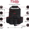 Tidify Car Front Seat Organizer [2023 UPDATED] with Dedicated Tablet and Laptop Storage Stabilizing Side Straps Soft Adjustable Shoulder Strap and Hardened Buckles Your Office Away from Office