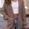 LILLUSORY Womens Oversized Cardigans Soft Knit Cardigan Sweater with Pockets