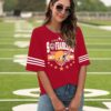 Football Shirts for Women Oversized: Game Day Football Season Football Lovers Fans Short Sleeve Graphic Tee Top