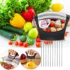 JAYVAR Onion Holder for Slicing, Lemon Slicer Onion Cutter for Slicing, Vegetable Cutter for Potato and Tomato, Avocados, Eggs, Food Slicer Assistant Tool for Slicing Fruit Lemon and Meat