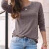 AUTOMET Womens Long Sleeve Shirts Casual Loose Fit Tops Fall Fashion Dressy Basic Trendy Outfits Clothes 2024