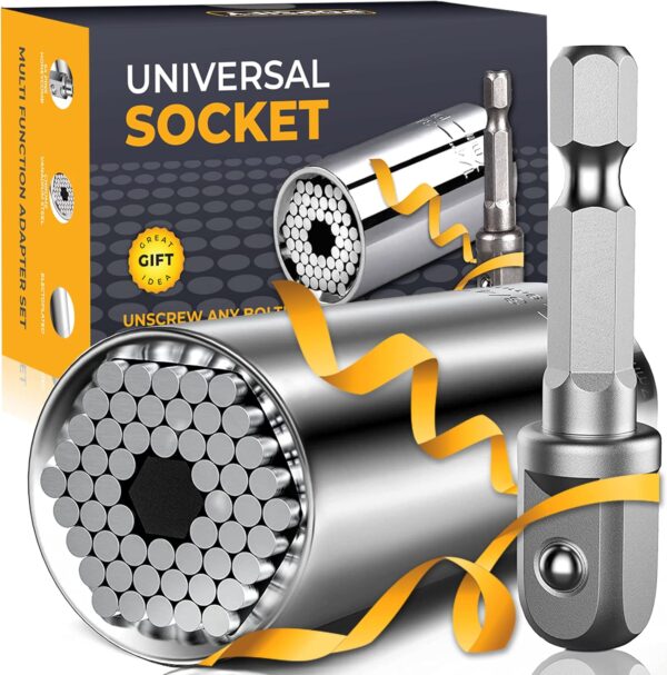 Stocking Stuffers for Adults Men, Gifts for Men Universal Socket Tools White Elephant Gifts Dad Gifts, Christmas Gifts for Men Who Have Everything Dad Boyfriend Husband Tools for Men Cool Gadgets