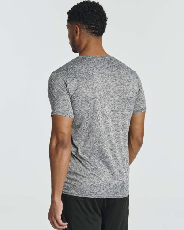 Real Essentials 5 Pack: Men’s Short Sleeve Dry Fit Active Crew Neck T Shirt - Athletic Running Gym Workout Tee Tops