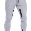 FIRSTGYM Mens Joggers Sweatpants Slim Fit Workout Training Thigh Mesh Gym Jogger Pants with Zipper Pockets