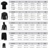 mens 5pcs Men's Compression Sets Pants Long Sleeve Shirt Athletic Shorts Running JacketShirt