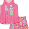 The Children's Place Girls' Sleeveless Tank Top and Short 2 Piece Pajama Set