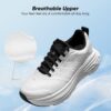 NORTIV 8 Women's Walking Shoes Cushion Running Tennis Shoes ActiveFloat Non-Slip Comfortable Breathable Workout Gym Sports Athletic Fashion Sneakers