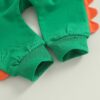 toddler baby boy dinosaur birthday outfit oversize crewneck sweatshirt pants set fast one tow 2nd birthday clothes 1-5Y