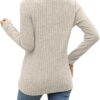 Sweaters for Women Fashion Long Sleeve Tops Pullover V Neck Casual Loose Sweatshirt