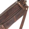 Leather Cord Organiser Pouch, Portable Tech Bag with Zipper Closure, Electronic Organizer Travel Case, Cable Organizer, Cord Organizer, Cruise Ship Essentials- Brown