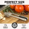 Zulay Kitchen Premium Garlic Press Set - Rust Proof & Dishwasher Safe Professional Garlic Mincer Tool - Easy-Squeeze, Easy-Clean with Soft, Ergonomic Handle - Silicone Garlic Peeler & Brush (Silver)