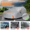 Car Cover for 2009-2024 Audi Q5/SQ5, Waterproof Custom-fit All Weather Sun Rain UV Dust Snow Protection Outdoor Q5 Full Car Cover with Door Zipper and Cotton Lining-Gray