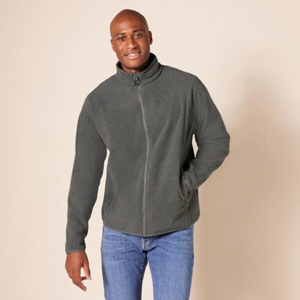 Amazon Essentials Men's Full-Zip Fleece Jacket (Available in Big & Tall)