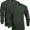 Gildan Adult Heavy Cotton Long Sleeve T-Shirt, Style G5400, 2-Pack