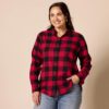 Amazon Essentials Women's Classic-Fit Long-Sleeve Lightweight Plaid Flannel Shirt