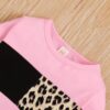 Toddler Girl Clothes Baby Sweatshirt Leopard Fall Winter Outfits Long Sleeve Tops Pants Set 2 Pcs