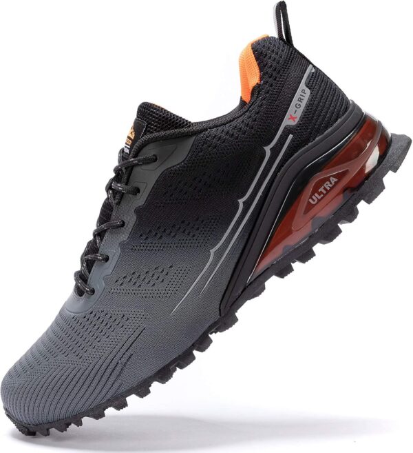 Kricely Men's Trail Running Shoes Fashion Walking Hiking Sneakers for Men Tennis Cross Training Shoe Outdoor Snearker Mens Casual Workout Footwear