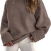 LILLUSORY Women's Oversized Sweaters Fuzzy Chunky Warm Pullover Sweater