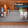 Waterproof Under Sink Mat 31" x 22" Cabinet Liner for Kitchen and Bathroom, Shelf and Counter Protector, Organizers and Storage, Silicone Drip Tray, Gadgets and Accessories