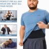 TAILONG Mens Compression Shirt Body Shaper Slimming Shirt Plus Size Gynecomastia Compression Tank Top