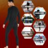 TELALEO 2 Set Mens Thermal Underwear Fleece Lined Long Johns 4 Pcs Base Layer Shirts Pant for Cold Winter Weather