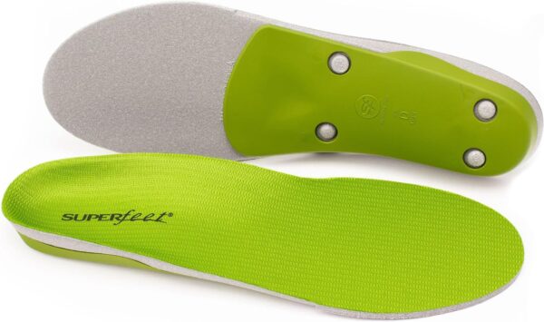 Superfeet All-Purpose Support High Arch Insoles (Green) - Trim-To-Fit Orthotic Shoe Inserts - Professional Grade - Men 5.5-7 / Women 6.5-8