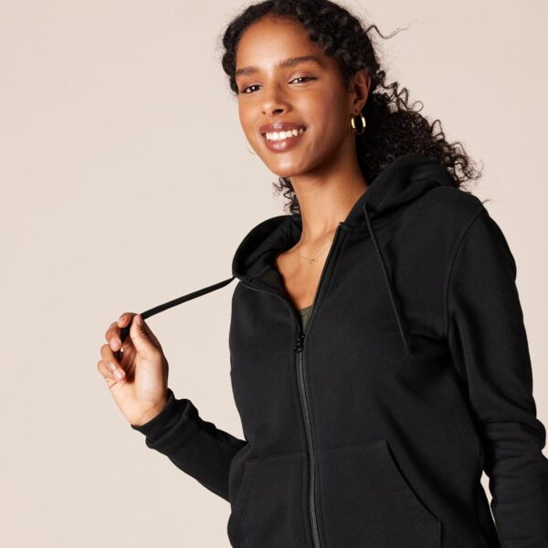 Amazon Essentials Women's French Terry Fleece Full-Zip Hoodie (Available in Plus Size)