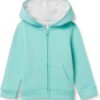 Amazon Essentials Girls and Toddlers' Fleece Zip-Up Hoodie Sweatshirt